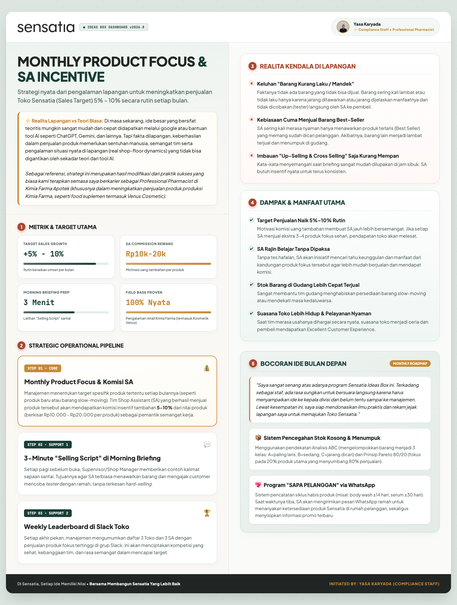 Original poster V8 · Monthly Product Focus
